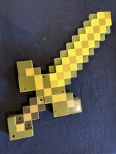 2014 Minecraft Transforming Gold Ore Sword Pick Axe