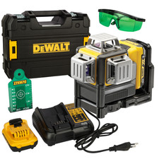 DeWalt Multilinienlaser 3x360° grün mit Akku und Ladegerät DCE089D1G-QW