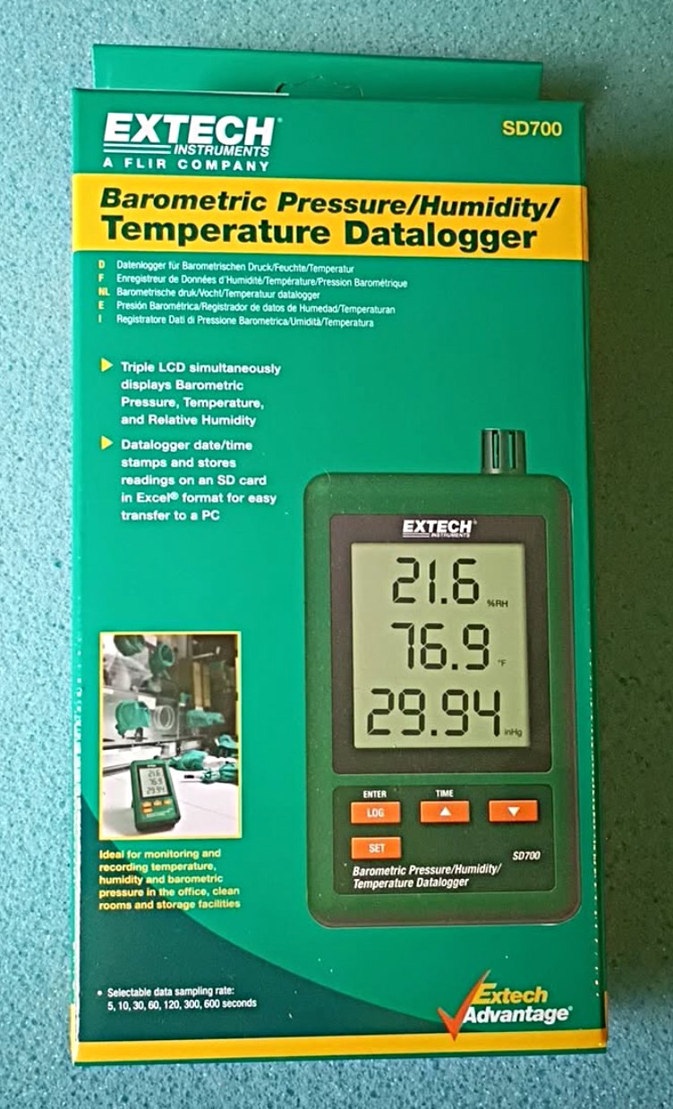 Extech Instruments SD700 Barometric Pressure Humidity Temperature Datalogger SD