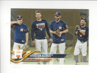 2018 Topps Baseball Gold Parallel Singles xxxx/2018 - You Choose