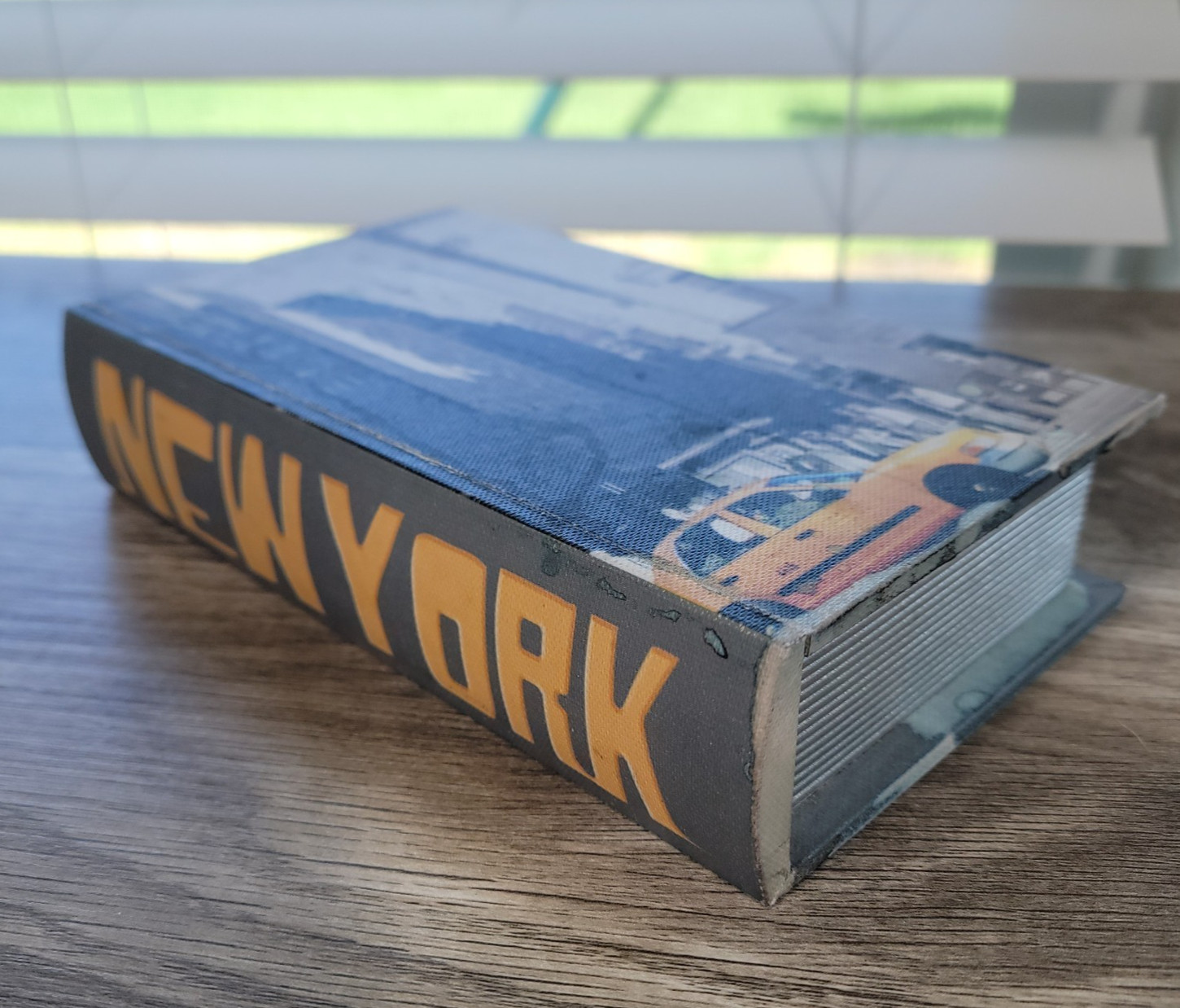 Faux Book Box for Decor & Storage with New York City (NYC) Theme Hidden Storage