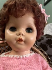 Play Doll From 1960s Unmarked 53cm Plastic Sleepy Eyes Jointed