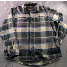 Orvis Classic Collection Heavyweight Flannel Shirt Jacket Men's XL W/ Pockets