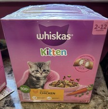 Whiskas junior dry cat food With Chicken 800g. Pack Of 5 2.70 per kilo