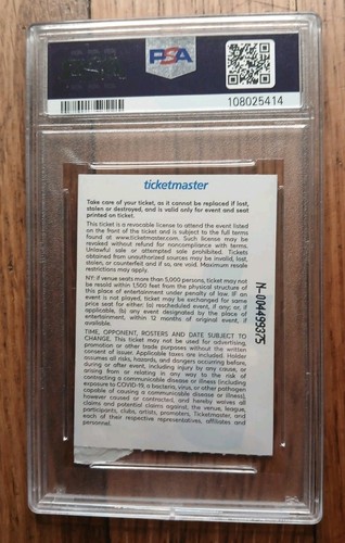 Biglietto Calcio 2025 Campionato Nazionale Ohio Stato Notre Dame Stub PSA 6 - Foto 2 di 4