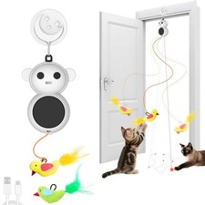 Interactive Cat Toys for Indoor Cats - Automatic Laser Cat Toys, Flying Bird Fea