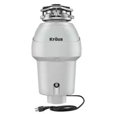 Kraus Wasteguard Continuous feed 1/2-HP Sept-Certified Refurbished