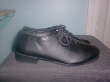 DANCE CLASS RHYTHM TONES WOMEN'SFULL SOLE JAZZ TAP OXFORD SHOES SIZE 7.5 NEW