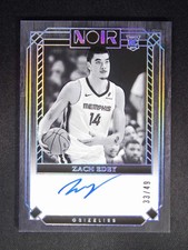 2024-25 Panini Noir Zach Edey #397 RC Rookie Auto #33/49
