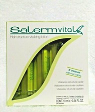 SALERM Vital Hair Structure Vitalizing Lotion .34 OZ., 4 Vials NEW PRESENTATION