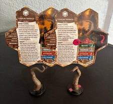 Heroscape Custom Figures  Cards / TWO Cthulhu Tentacles / Valkrill Common Hero