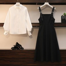 Sling Long College Lolita Dress Women Fashion Junior Girl Clothes School Student