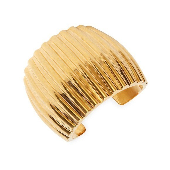 アクセサリー Saint Laurent Paris Wide Cuff Bracelet Saint Laurent Geometric Oversize Groove Cuff Bracelet | eBay