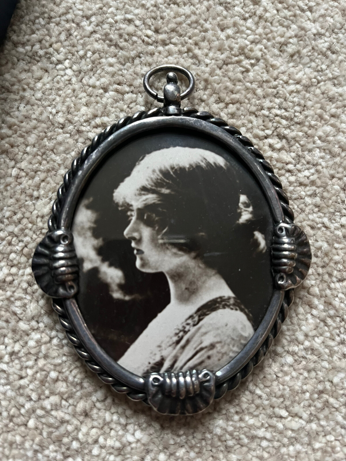 antique solid silver? photo frame eBay