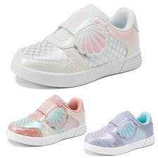 US Little Kids Toddler Girls Fashion Sneakers Sparkly Lightweight Athletic Shoes