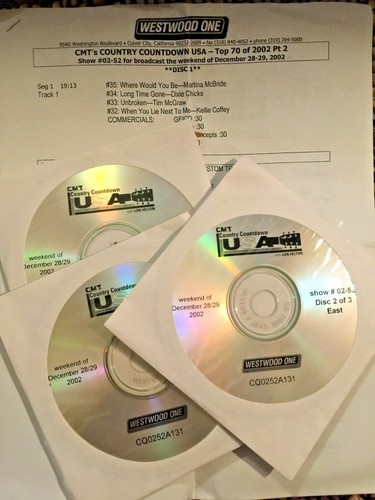 RADIO SHOW 12/28/02 CMT COUNTDOWN TOP 70 '02 PT 2: #35-1 w/INTERVIEWS/FEATURES - Picture 1 of 6