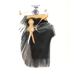 New! Youth kids BLACK RODEO CHAPS for Bull riding Muttin' Busting 4 SIZES!
