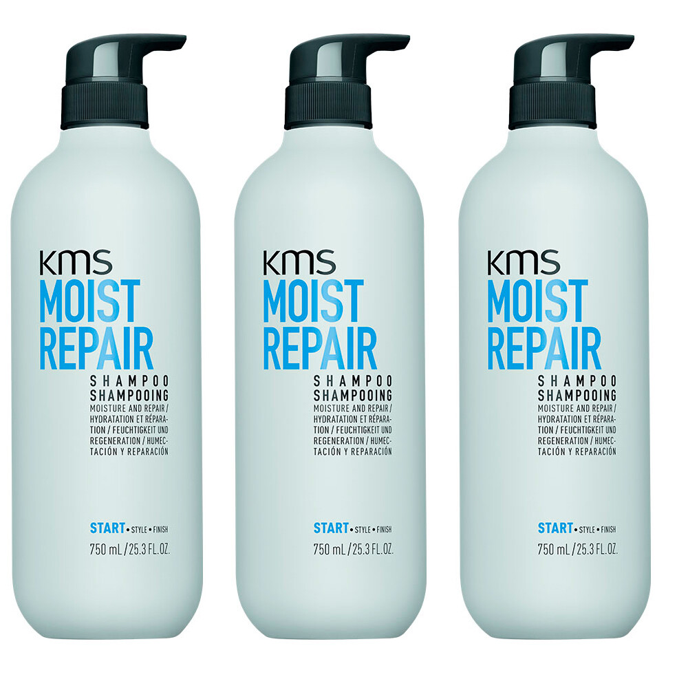 Шампунь KMS Moistrepair Shampoo 3x 750 мл = 2250 мл - немецкий продукт, импорт из Кейна