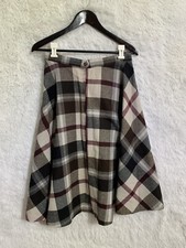 Rare 70s Plaid Maxi Skirt Sz 14 L Wool Blend Made In USA By The ILGWU VTG EUC