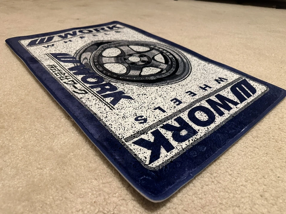 JDM Style Work Wheels Doormat Non-Slip, Floor Mat, Room Decor - Image 3 of 4