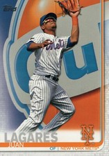 #381 Juan Lagares New York Mets 2019 Topps Series 2 Baseball Card GAM