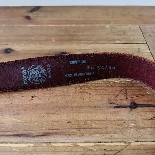 Siricco Vintage Disney Mickey Mouse Leather Belt Size 34/86 Embossed Brass Brown - Picture 17 of 24