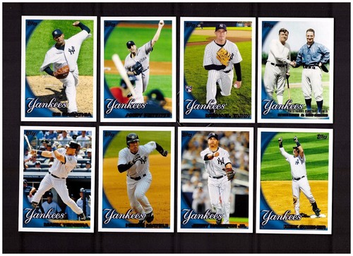 Juego de equipo Topps New York Yankees 2010 serie 1 y 2 con actualización 44 cartas - Imagen 2 de 6