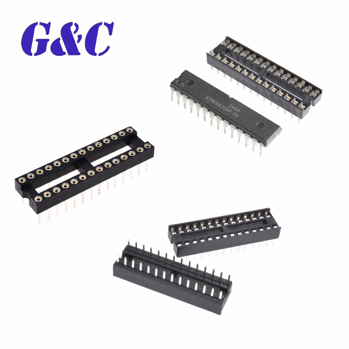Microcontroller Sockket Atmega328p Pu Dip28 Microcontroller 28pin Socket 1x ATMEGA328P-PU DIP28 ...