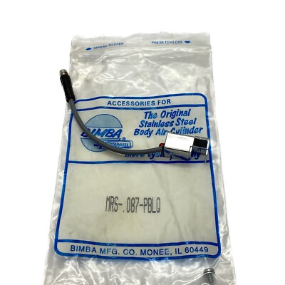 NIB Bimba 3-120VAC/DC 2 Wire w/ LED Heavy Duty Magnetic Reed Switch MRS-087-PBLQ