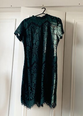 childrens black lace dress Nicolette's Couture Girls' Black Paisley Lace Dress, 12 Months main image 0