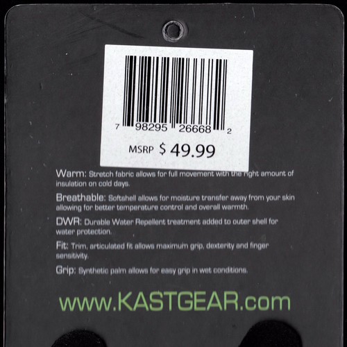 Kast Extreme Fishing Gear Raptor Trigger Gloves Size XXL NWT Original Packaging - Picture 11 of 11