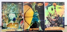 Karl Malone Lot 3 refractors Stadium Club Chrome, Bowmans Best, Topps Chrome 40