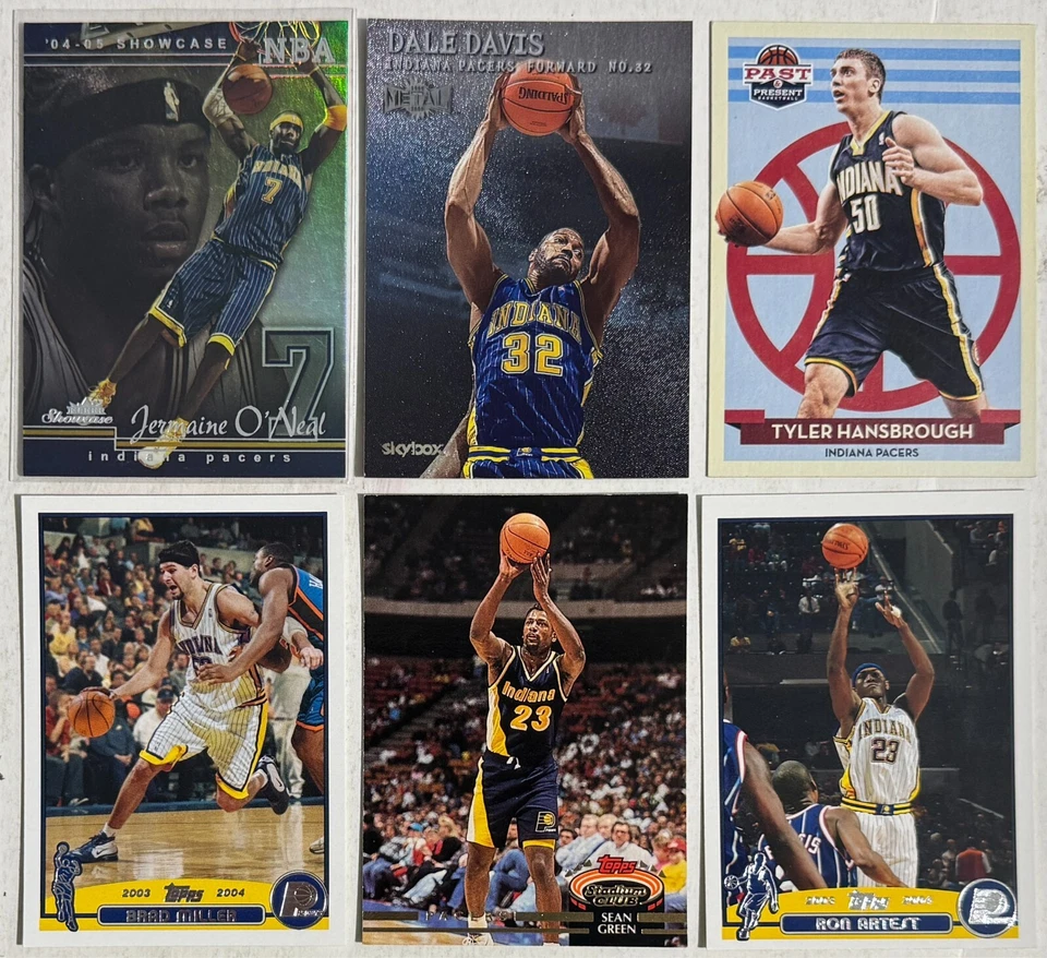 Lote de 27 tarjetas coleccionables de baloncesto Indiana Pacers Rookies All-Stars HOFer + más Foto 3 de 4