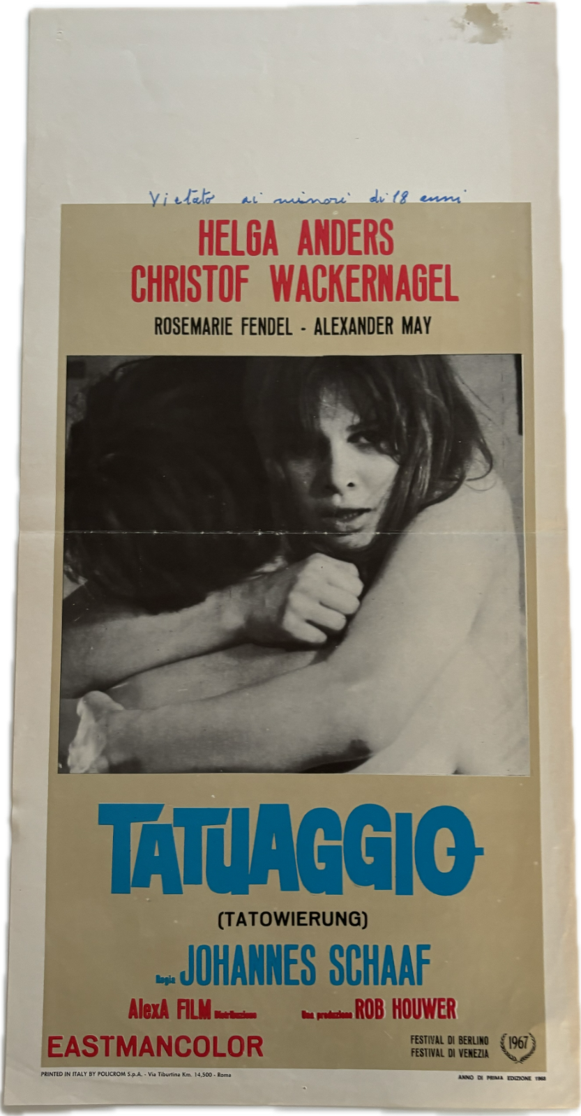 Locandina di Il tatuaggio (1967)