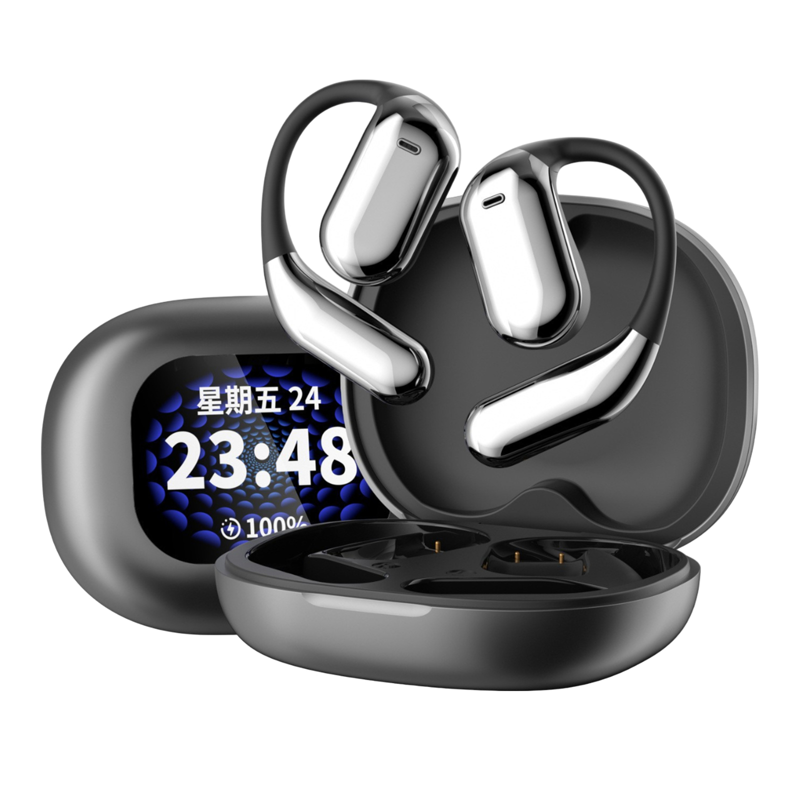 Open Ear Headphones Wireless Bluetooth 5.4 Earbuds 40 Hrs Playtime Sport Earbuds-image