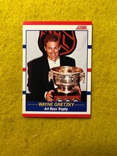 WAYNE GRETZKY  1990 SCORE NHL , ART ROSS TROPHY , HOCKEY CARD 361 SWEET