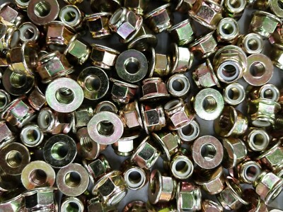 (25) M8x1.25 Flange Nylock NUT HEX FLG-NYL LOCK M8X1.25 CL8 Z&Y