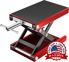 Gato de tijera de plataforma ancha con manivela, capacidad de 1100 lb NUEVO US