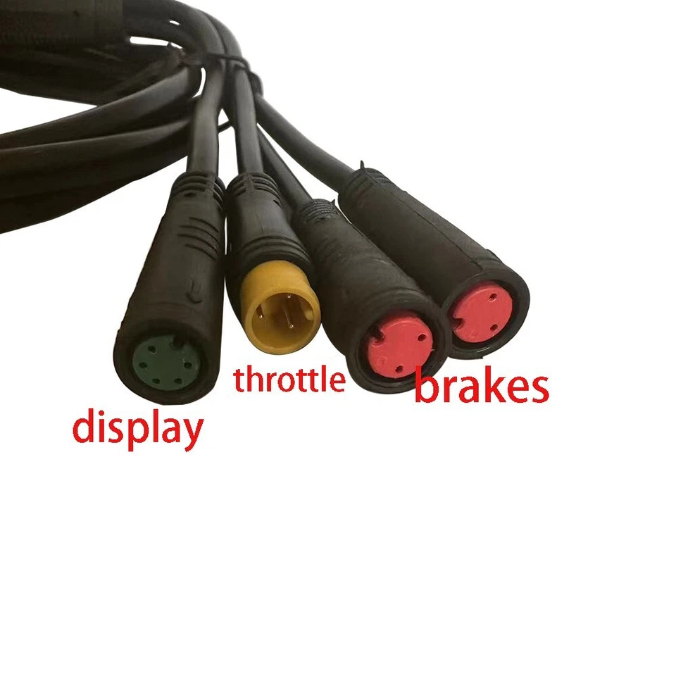 E-bike Main Cable 10-pin Waterproof Connector 2T4 Cable for LSW Controller - Image 3 of 4