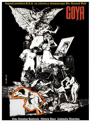Goya Soviet RDA color movie Decoration Poster.Graphic Art Interior design 3377
