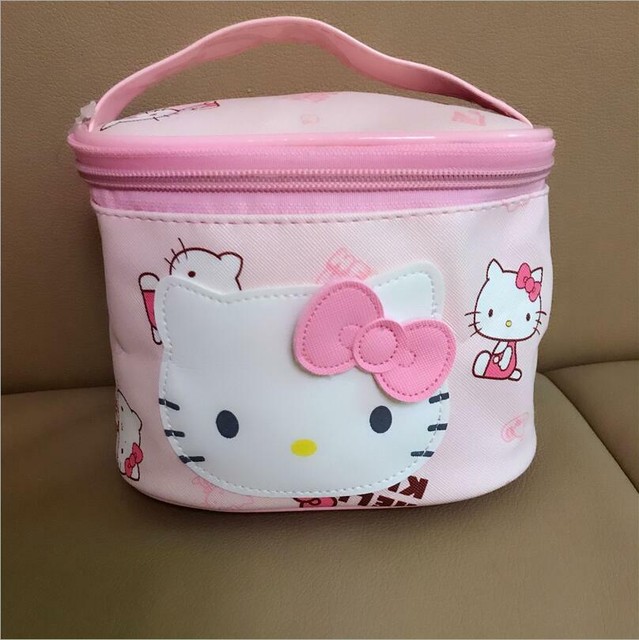 Cute Hello Kitty Storage Case Luggage Travel Makeup Cosmetic Bag