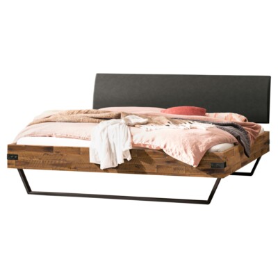 HASENA Factory Line Fabrik Style Bett Lecona 25 vintage brown 140x200