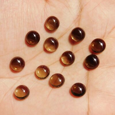 Natural Smoky Quartz Round 4x4 mm to 20x20 mm Cabochon Loose Gemstone Lot