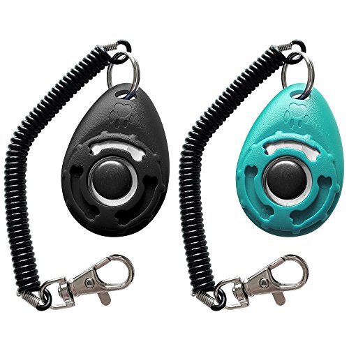 Pet Training Clicker with Wrist Strap Dog Training Clickers ( Black + Blue) - Picture 3 of 4