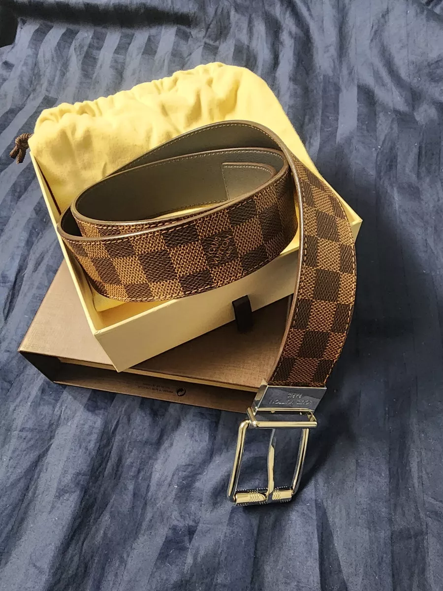 Louis Vuitton Damier Print 40mm Reversible Belt 95/38 M9154 Black