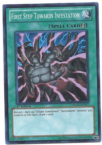 3 x First Step Towards Infestation - HA05-EN057 - Super Rare - 1st Edition Near - Picture 1 of 1