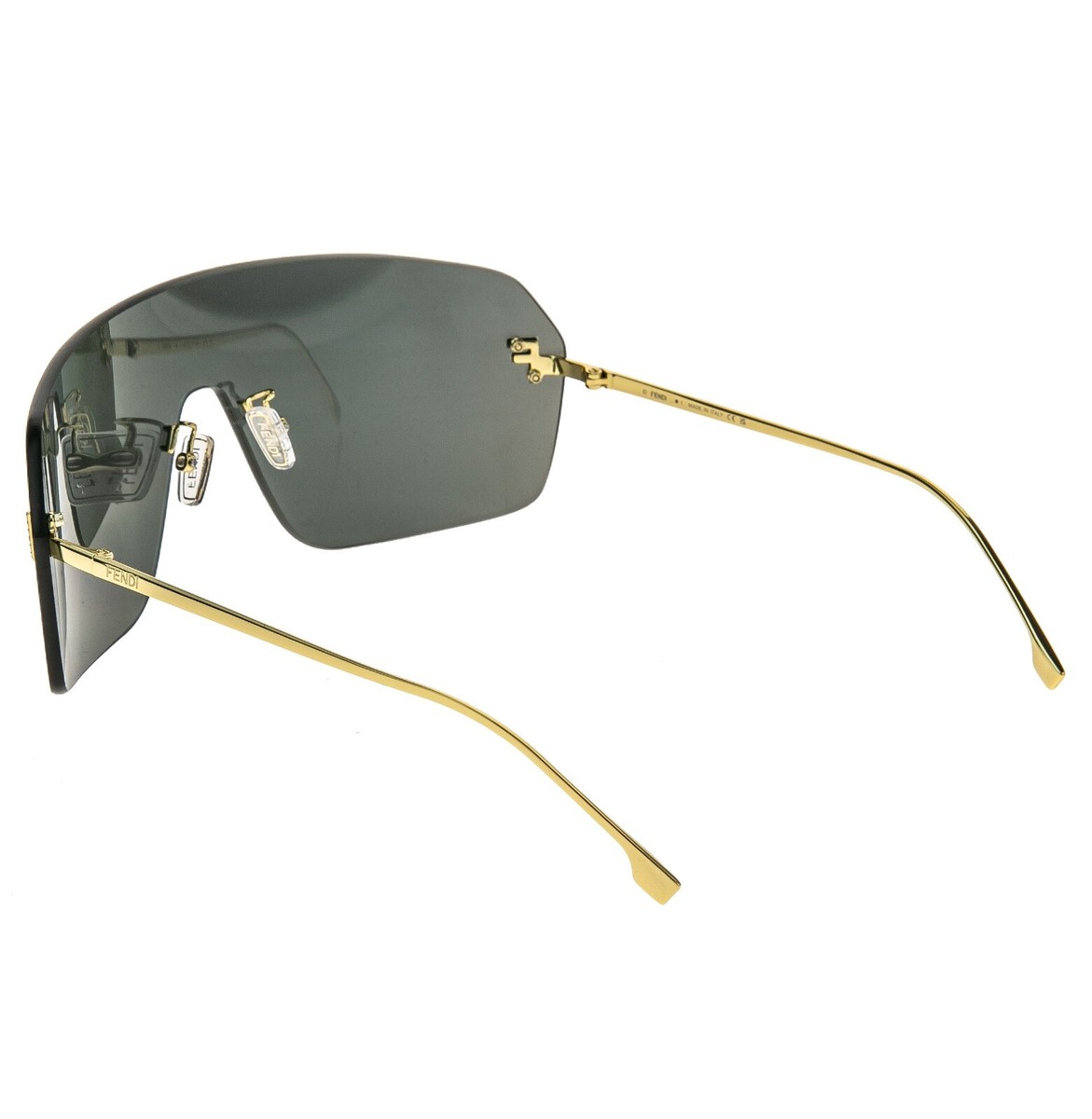 FENDI FIRST 4121 Gold Blue Mirror Unisex Mask Crystal Fashion