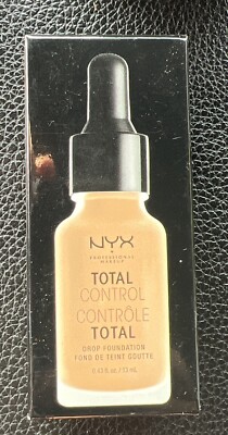 NYX PROFESSIONAL MAKEUP Total Control Drop Foundation,Tan, 0.43 Fl Oz TCDF12