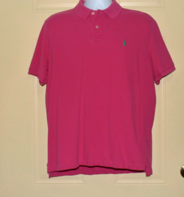 Polo Ralph Lauren Polo Shirt Men's Sz L Pink GC! | eBay