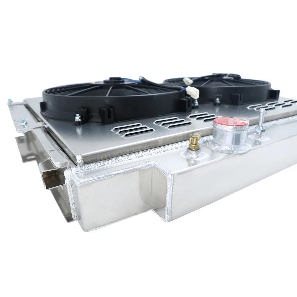 NEW 4 Row Radiator Shroud Fan For 1983-1996 1990 Ford F-250 F350 F59 6.9/7.3L V8 Foto 3 de 4